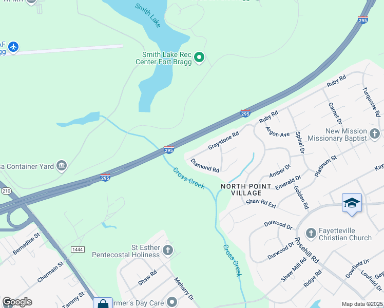 map of restaurants, bars, coffee shops, grocery stores, and more near 1572 Graystone Road in Fayetteville