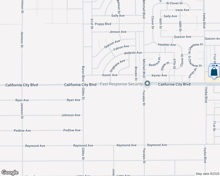 map of restaurants, bars, coffee shops, grocery stores, and more near in California City