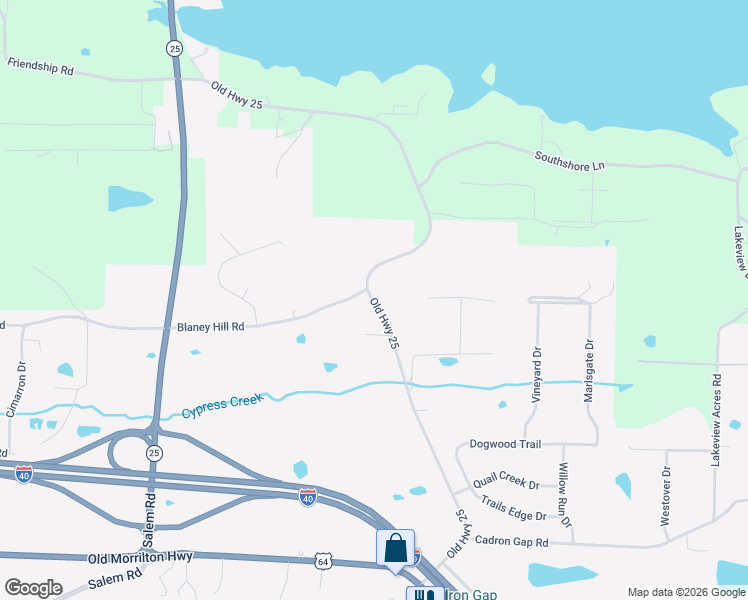 map of restaurants, bars, coffee shops, grocery stores, and more near 3385 Arkansas 25 in Conway