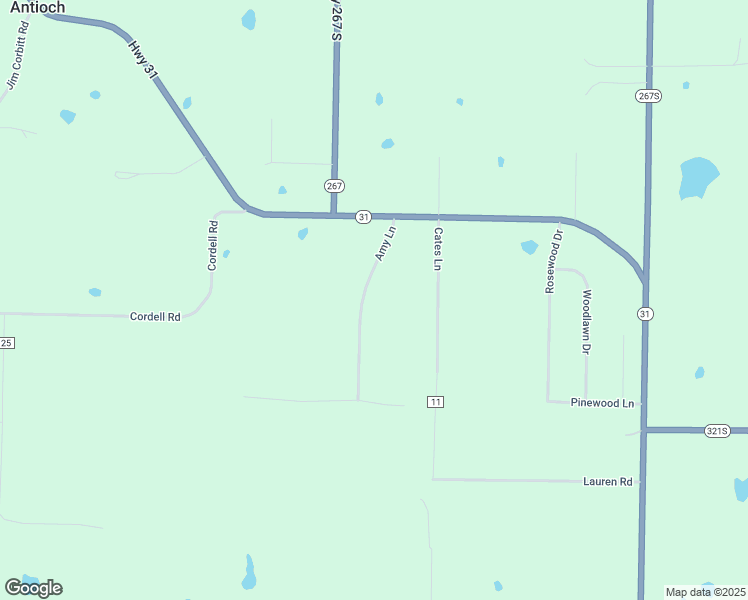 map of restaurants, bars, coffee shops, grocery stores, and more near 105 Amy Lane in Beebe