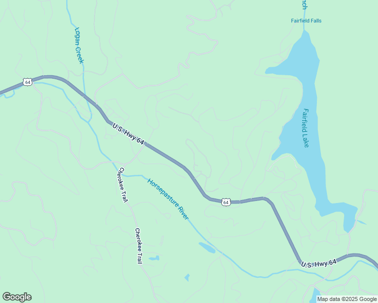 map of restaurants, bars, coffee shops, grocery stores, and more near 302 Foggy Mountain Road in Sapphire