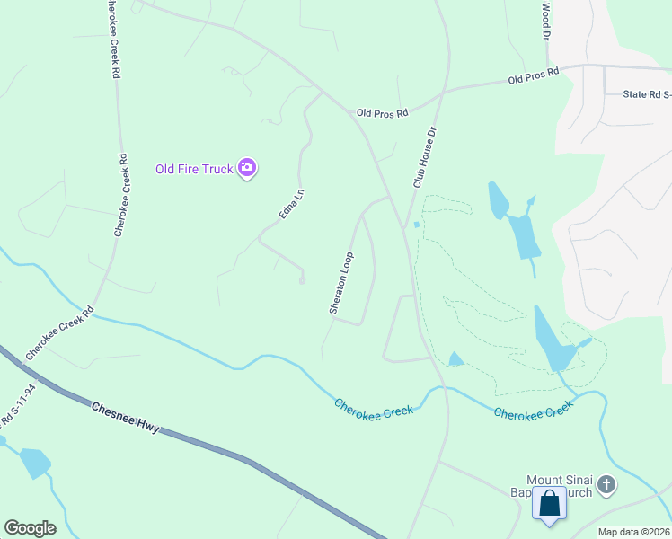 map of restaurants, bars, coffee shops, grocery stores, and more near 112 Sheraton Loop in Gaffney