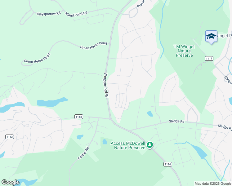 map of restaurants, bars, coffee shops, grocery stores, and more near in Charlotte