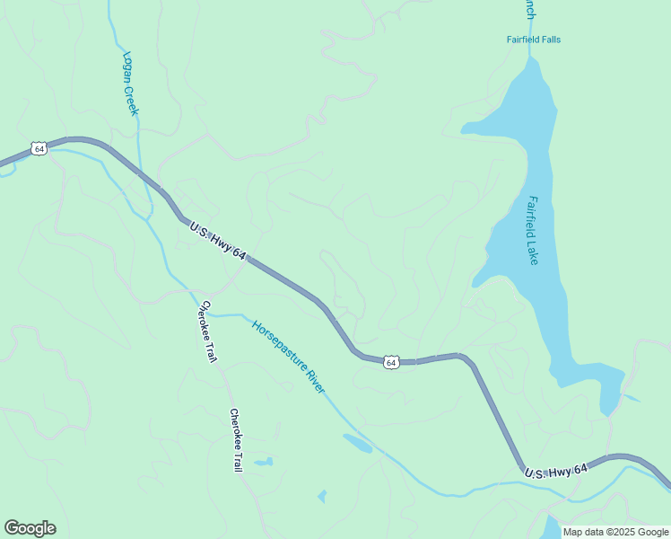 map of restaurants, bars, coffee shops, grocery stores, and more near 302 Foggy Mountain Road in Sapphire