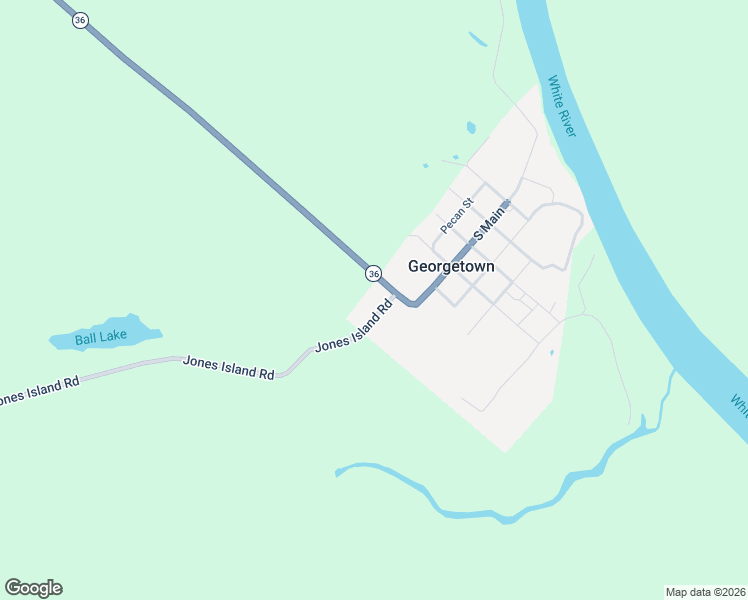 map of restaurants, bars, coffee shops, grocery stores, and more near 1305 Jones Island Road in Georgetown