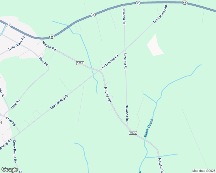 map of restaurants, bars, coffee shops, grocery stores, and more near 755 Neuse Road in New Bern