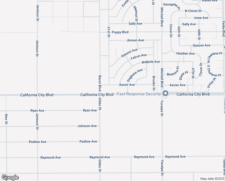map of restaurants, bars, coffee shops, grocery stores, and more near in California City