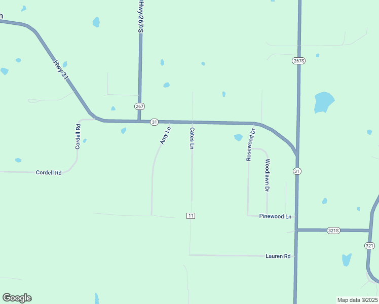 map of restaurants, bars, coffee shops, grocery stores, and more near 144 Cates Lane in Beebe