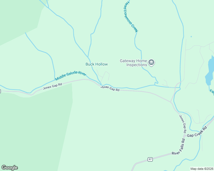 map of restaurants, bars, coffee shops, grocery stores, and more near 36300 Jones Gap Road in Greenville County