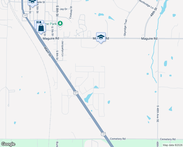 map of restaurants, bars, coffee shops, grocery stores, and more near 1316 Onyx Street in Noble