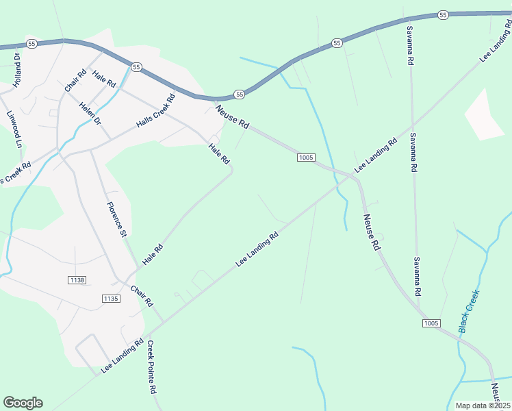 map of restaurants, bars, coffee shops, grocery stores, and more near 1146 Lee Landing Road in New Bern