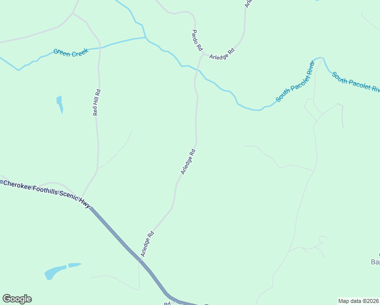 map of restaurants, bars, coffee shops, grocery stores, and more near 320 Arledge Road in Landrum