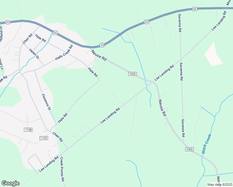 map of restaurants, bars, coffee shops, grocery stores, and more near 1088 Lee Landing Road in New Bern