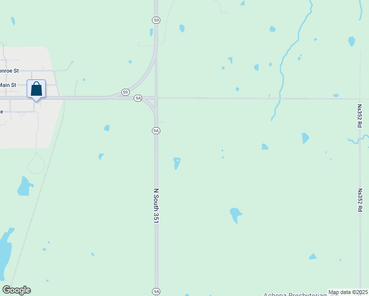 map of restaurants, bars, coffee shops, grocery stores, and more near 13069 Highway 9A in Maud