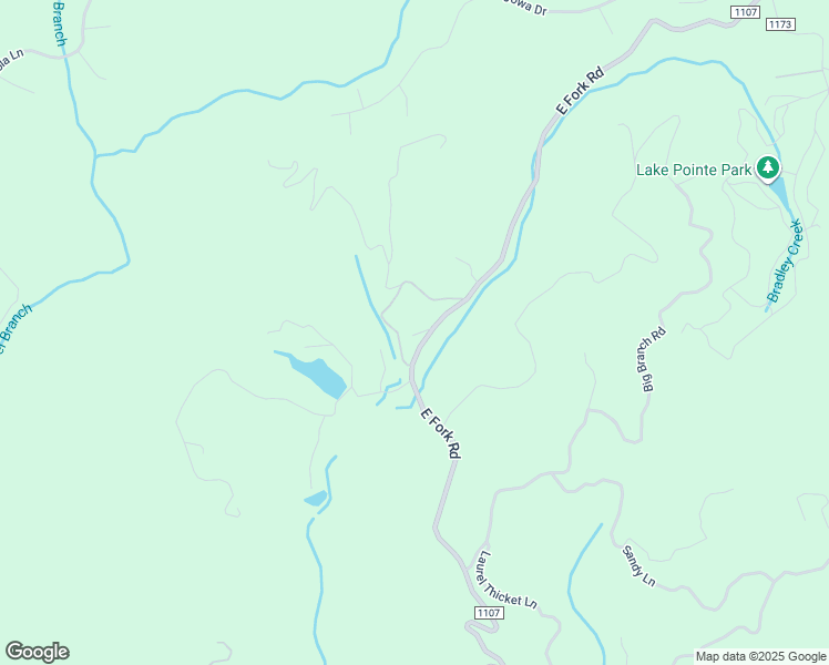 map of restaurants, bars, coffee shops, grocery stores, and more near 2900 East Fork Road in Brevard