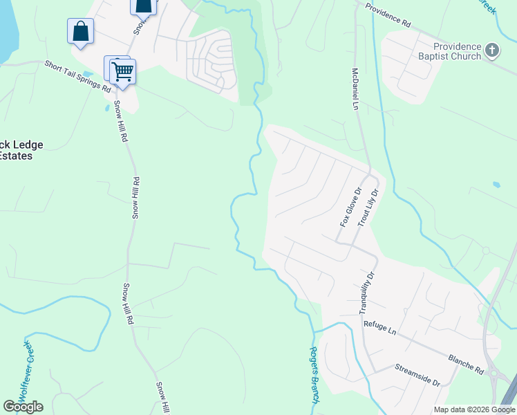 map of restaurants, bars, coffee shops, grocery stores, and more near 7302 Blazing Star Court in Ooltewah
