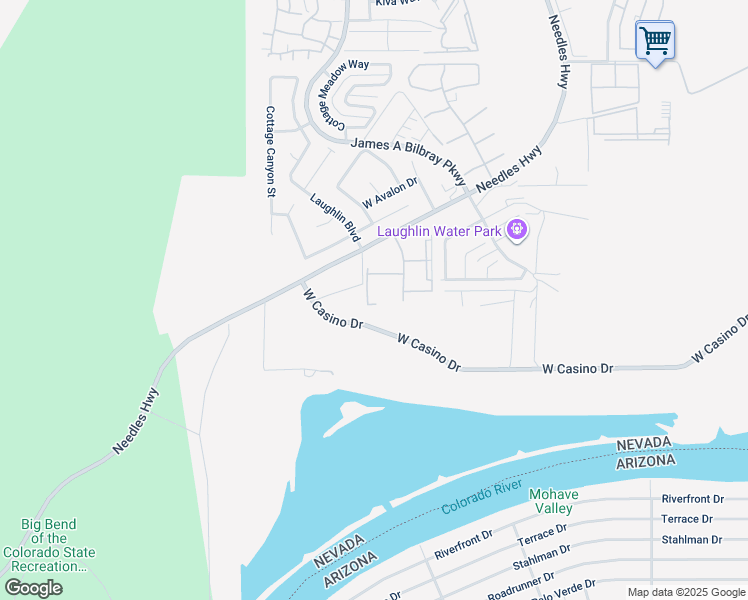 map of restaurants, bars, coffee shops, grocery stores, and more near 3859 Desert Marina Drive in Laughlin