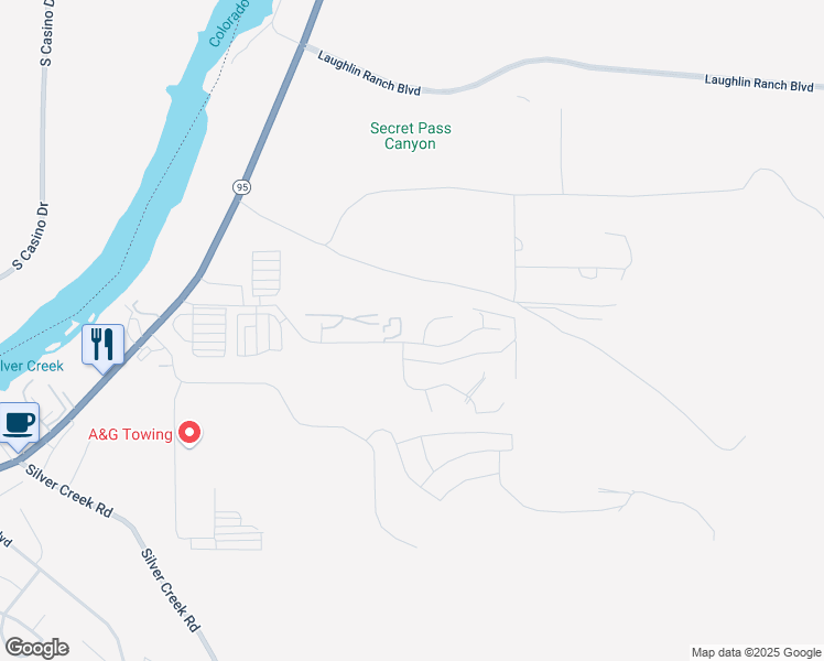 map of restaurants, bars, coffee shops, grocery stores, and more near 2387 Merrill Avenue in Bullhead City