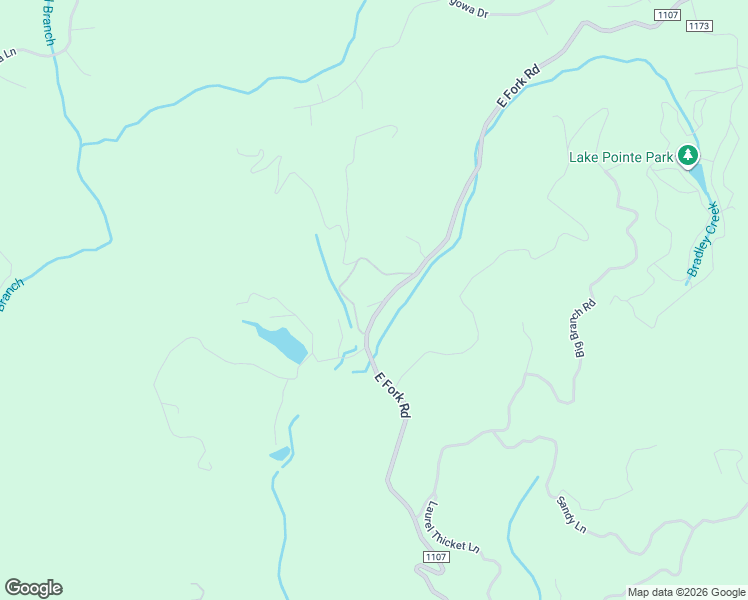 map of restaurants, bars, coffee shops, grocery stores, and more near 2900 East Fork Road in Brevard