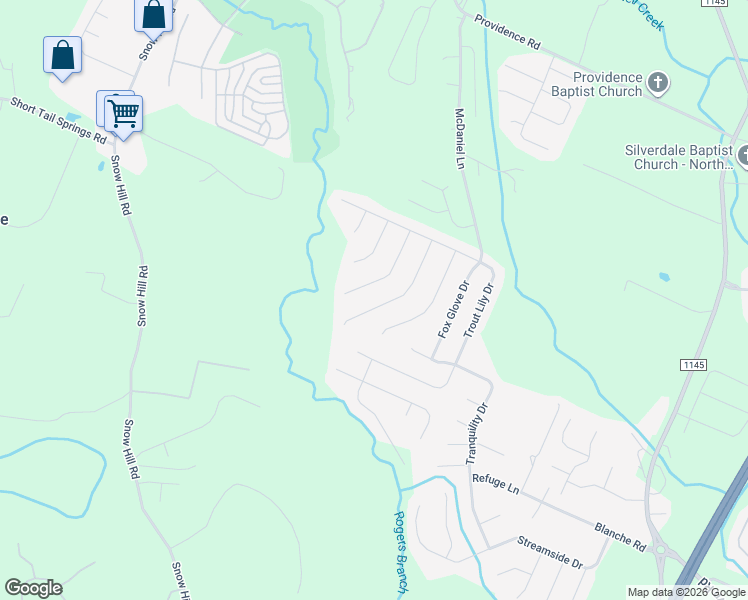 map of restaurants, bars, coffee shops, grocery stores, and more near 7374 Blazing Star Court in Ooltewah