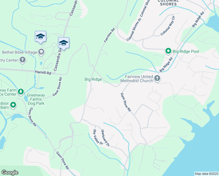 map of restaurants, bars, coffee shops, grocery stores, and more near 3736 Hamill Road in Chattanooga