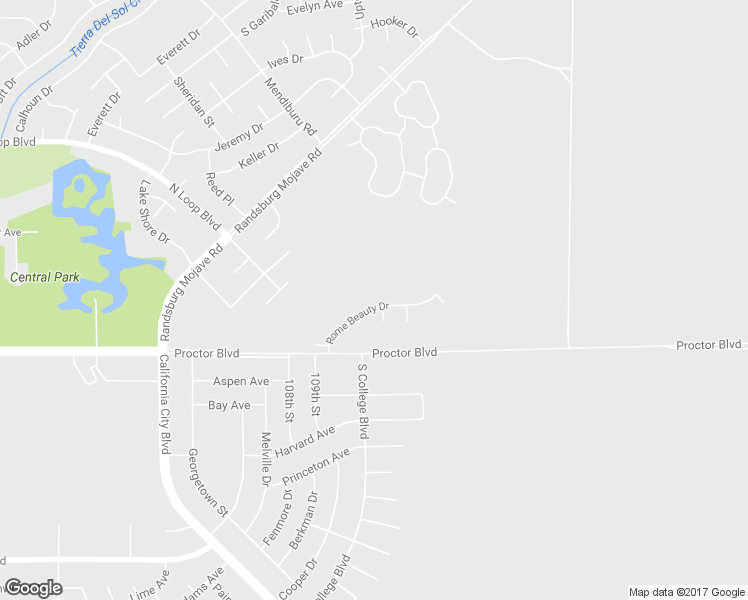 map of restaurants, bars, coffee shops, grocery stores, and more near 11013 Rome Beauty Drive in California City