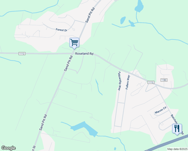 map of restaurants, bars, coffee shops, grocery stores, and more near 292 Spring Meadows Drive in Aberdeen