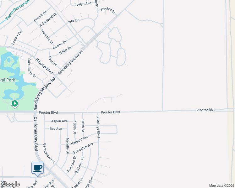 map of restaurants, bars, coffee shops, grocery stores, and more near 11133 Rome Beauty Drive in California City