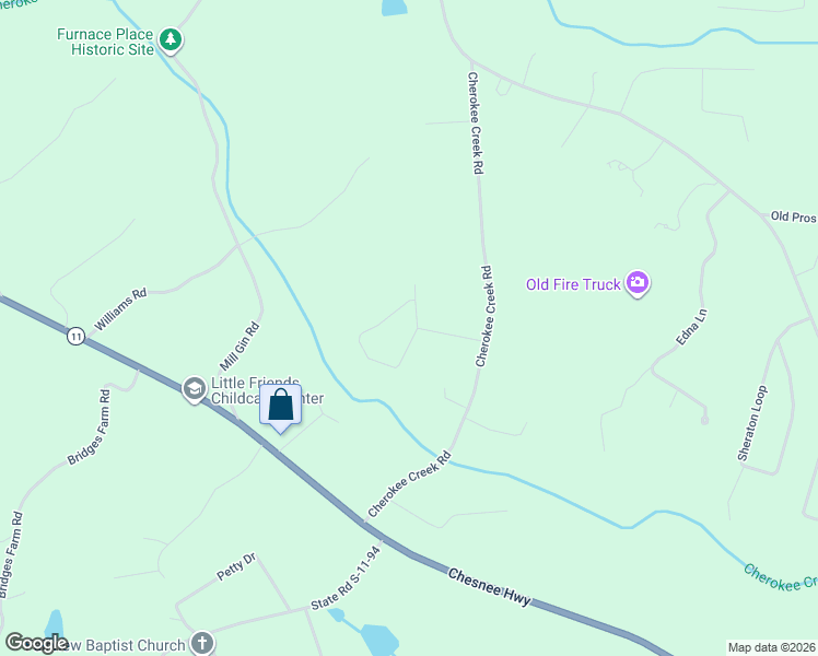 map of restaurants, bars, coffee shops, grocery stores, and more near 102 Mccoy Circle in Gaffney