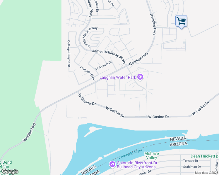 map of restaurants, bars, coffee shops, grocery stores, and more near 3761 Desert Marina Drive in Laughlin
