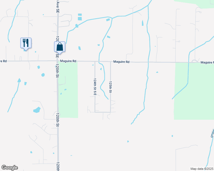 map of restaurants, bars, coffee shops, grocery stores, and more near 7400 125th Street in Noble