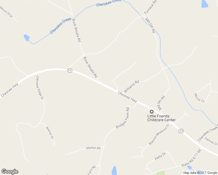 map of restaurants, bars, coffee shops, grocery stores, and more near Chesnee Highway in Gaffney