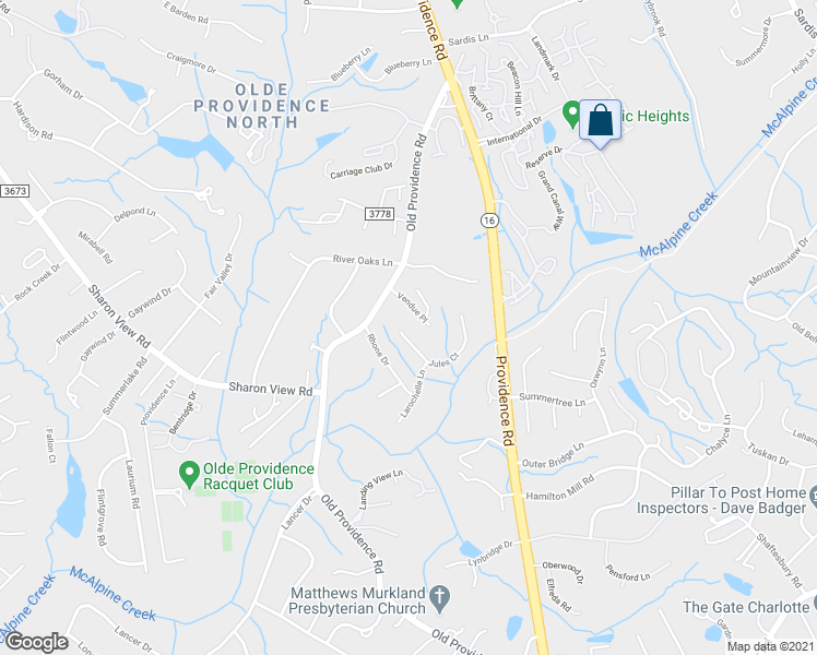 map of restaurants, bars, coffee shops, grocery stores, and more near 1433 Jules Court in Charlotte