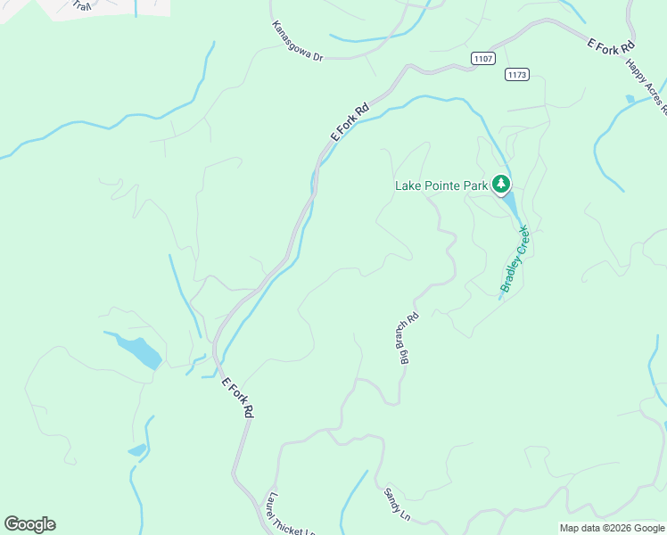 map of restaurants, bars, coffee shops, grocery stores, and more near 2677 East Fork Road in Brevard