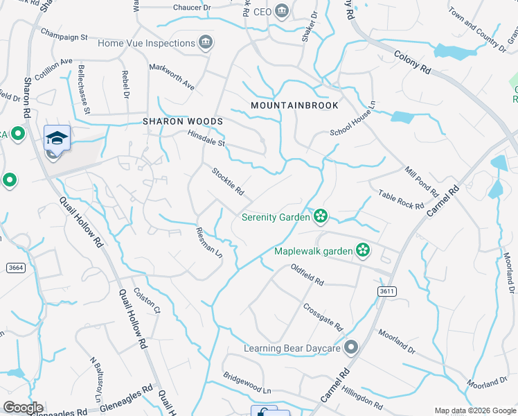 map of restaurants, bars, coffee shops, grocery stores, and more near 4219 Kronos Place in Charlotte