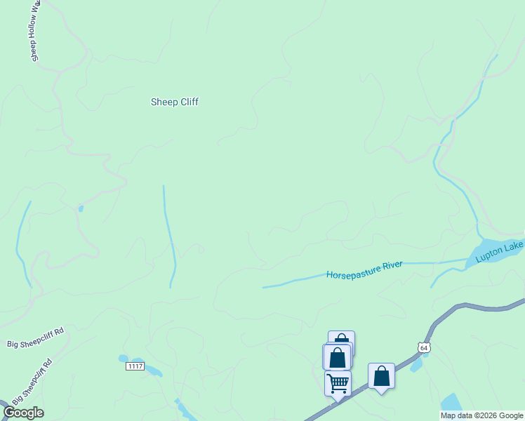 map of restaurants, bars, coffee shops, grocery stores, and more near 515 Upper Ridge Road in Glenville