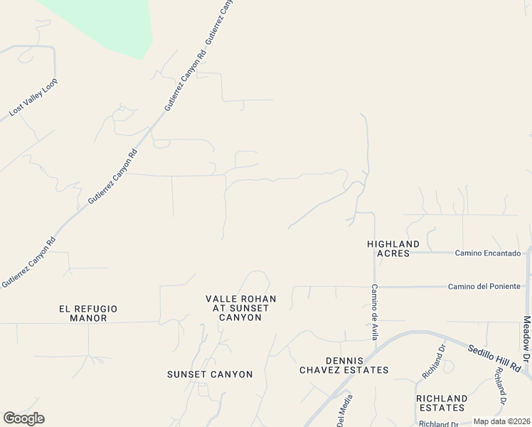 map of restaurants, bars, coffee shops, grocery stores, and more near 33 Camino de Avila in Tijeras