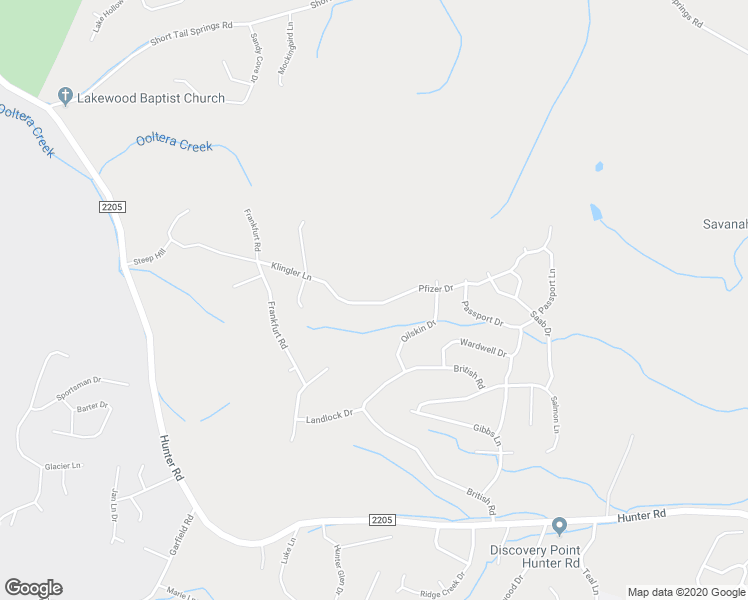 map of restaurants, bars, coffee shops, grocery stores, and more near 7403 Pfizer Drive in Ooltewah