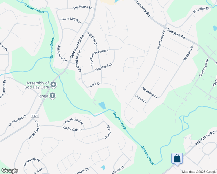 map of restaurants, bars, coffee shops, grocery stores, and more near 7212 Lake Drive in Matthews