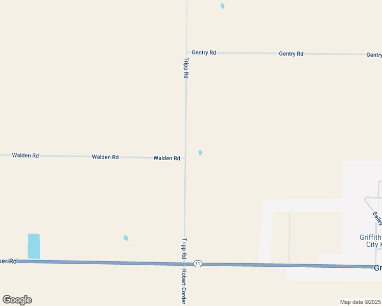 map of restaurants, bars, coffee shops, grocery stores, and more near 320 Tripp Road in Griffithville