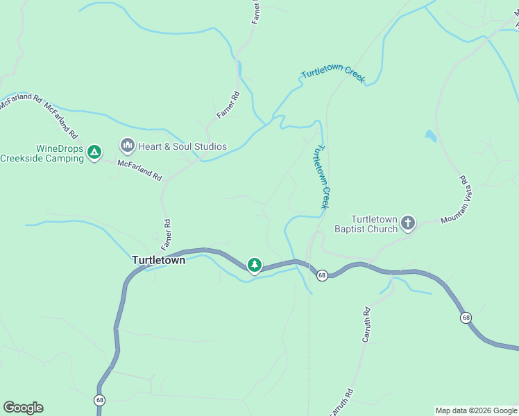 map of restaurants, bars, coffee shops, grocery stores, and more near 165 Terrapin Drive in Turtletown