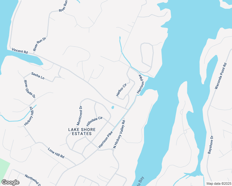 map of restaurants, bars, coffee shops, grocery stores, and more near 6740 Harbor Circle in Chattanooga