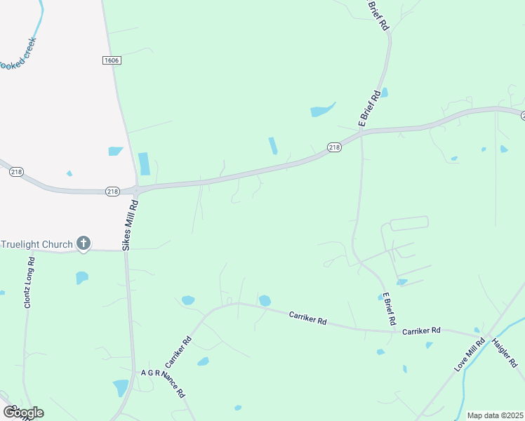 map of restaurants, bars, coffee shops, grocery stores, and more near 2712 North Carolina 218 in Monroe