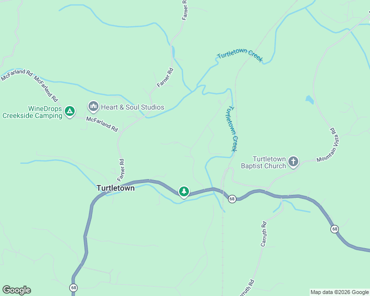 map of restaurants, bars, coffee shops, grocery stores, and more near 165 Terrapin Drive in Turtletown