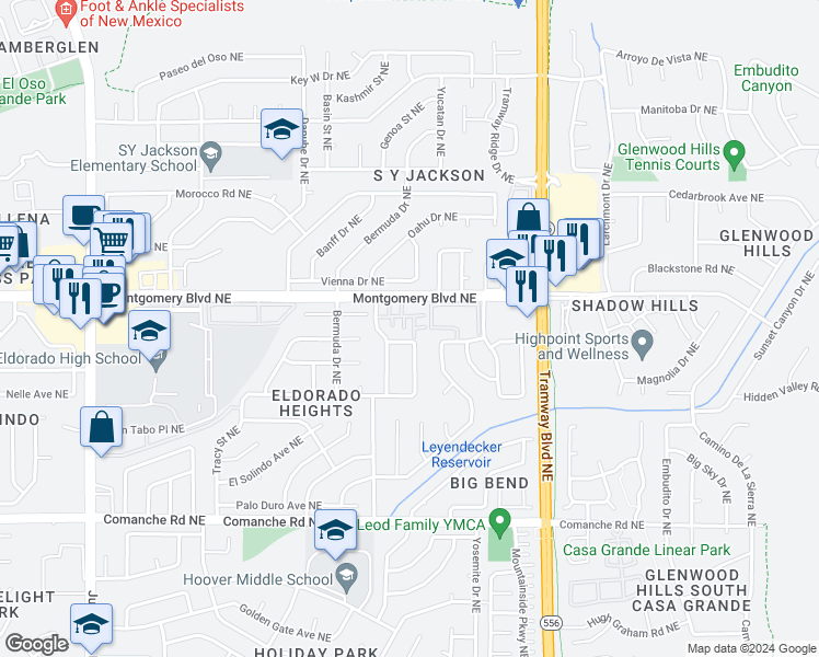 12200 Montgomery Boulevard Northeast, Albuquerque NM Walk Score