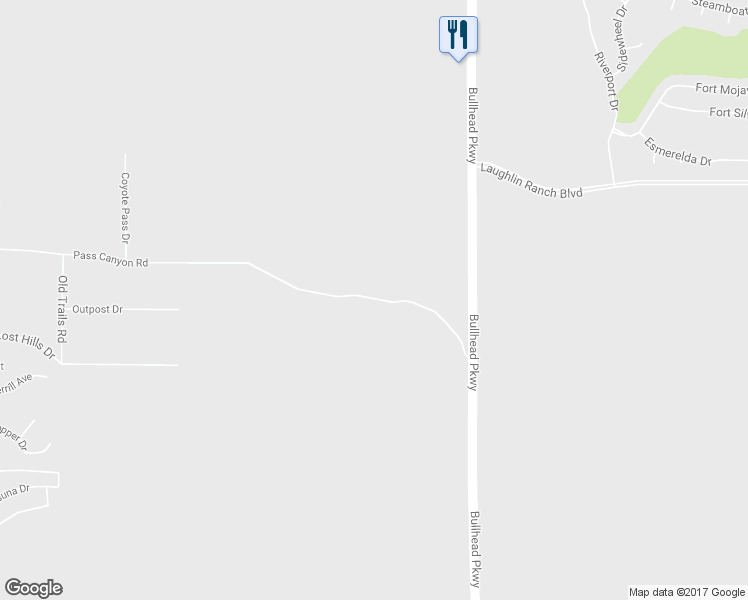 map of restaurants, bars, coffee shops, grocery stores, and more near 1774 Bullhead Parkway in Bullhead City