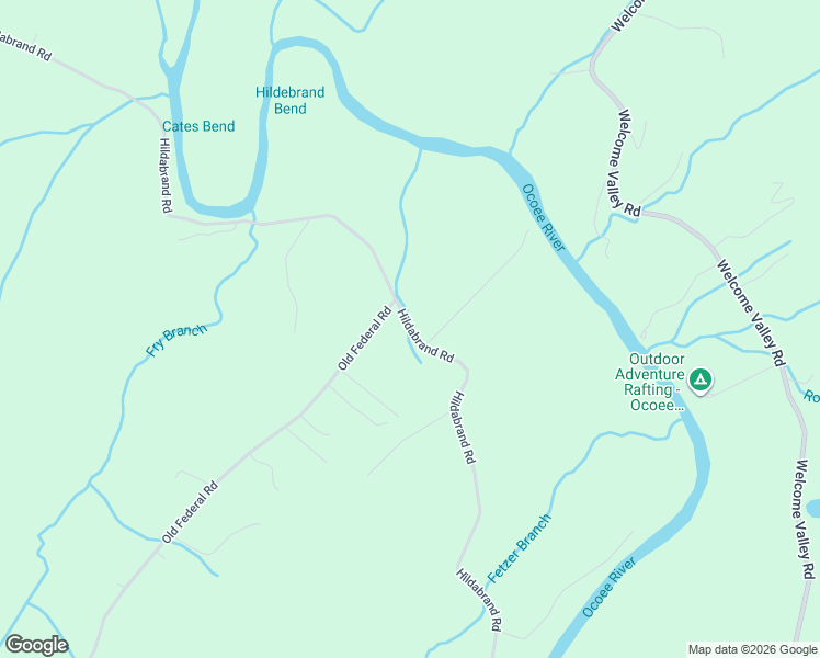 map of restaurants, bars, coffee shops, grocery stores, and more near Hildabrand Road in Ocoee