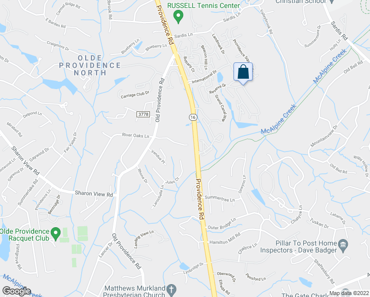 map of restaurants, bars, coffee shops, grocery stores, and more near 511 River Oaks Lane in Charlotte