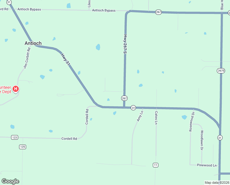 map of restaurants, bars, coffee shops, grocery stores, and more near 3876 Arkansas 267 in Beebe
