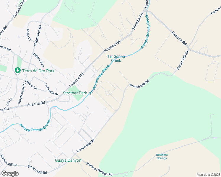 map of restaurants, bars, coffee shops, grocery stores, and more near 1389 Branch Mill Road in Arroyo Grande